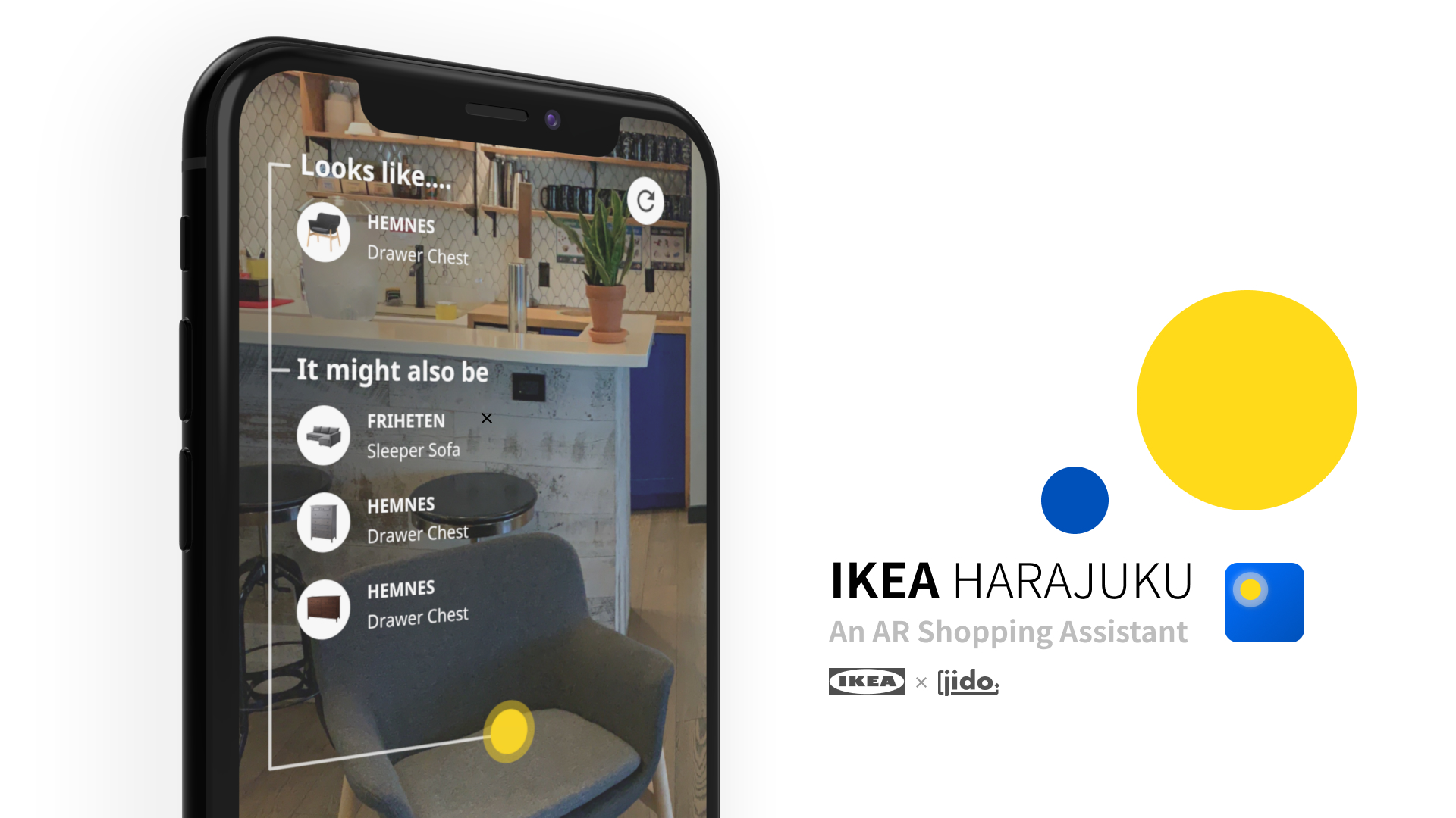 IKEA Harajuku Tokyo — Award winning AR shopping assistant for IKEA's Harajuku store, made with Unity.